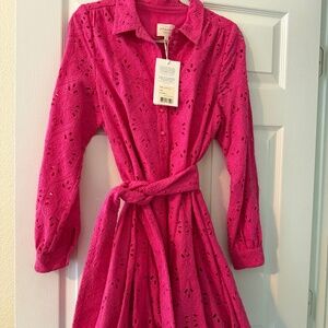 NWT Sezane Rose Sol Dress Pink New With Tag perfect condition size 40/ US 8